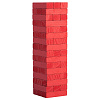 Игра «Деревянная башня мини», красная с нанесением логотипа