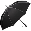 Зонт-трость Seam, светло-серый с нанесением логотипа
