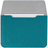 Чехол для ноутбука Nubuk, бирюзовый с нанесением логотипа