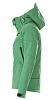 Куртка софтшелл женская Skeleton Lady, зеленая с нанесением логотипа