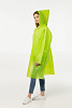 Дождевик-плащ CloudTime, зеленое яблоко с нанесением логотипа
