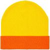 Шапка Real Talk Duo, желтая с апельсиновым с нанесением логотипа