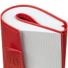 Ежедневник Time, датированный, красный с нанесением логотипа