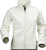Куртка флисовая женская SARASOTA, белая с оттенком слоновой кости с нанесением логотипа