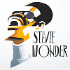 Толстовка «Меламед. Stevie Wonder», белая с нанесением логотипа