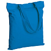 Холщовая сумка Countryside, голубая (васильковая) с нанесением логотипа