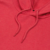 Толстовка с капюшоном унисекс Hoodie, красный меланж с нанесением логотипа