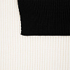 Шарф Snappy, белый с черным с нанесением логотипа