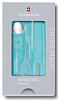 Набор инструментов SwissCard Nailcare, голубой с нанесением логотипа