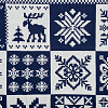 Плед Norse, синий с белым с нанесением логотипа