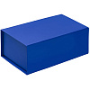 Коробка LumiBox, синяя с нанесением логотипа