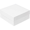 Коробка Satin, малая, белая с нанесением логотипа