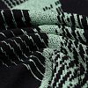 Плед Lumi Lure, черный с зеленым с нанесением логотипа