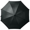 Зонт-трость светоотражающий Unit Reflect, черный с нанесением логотипа