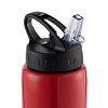 Спортивная бутылка Moist, красная с нанесением логотипа