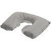 Надувная подушка под шею в чехле Sleep, серая с нанесением логотипа