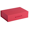 Коробка Case, подарочная, красная с нанесением логотипа