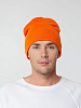 Шапка Tube Top, оранжевая (апельсин) с нанесением логотипа