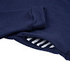 Худи унисекс оверсайз Seamark, темно-синее с нанесением логотипа