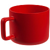 Чашка Jumbo, матовая, красная с нанесением логотипа