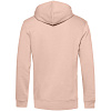 Толстовка на молнии с капюшоном унисекс BNC Organic, розовая с нанесением логотипа