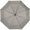 Складной зонт Tracery с проявляющимся рисунком, серый с нанесением логотипа