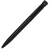 Ручка шариковая Clear Solid, черная с нанесением логотипа