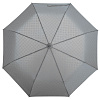 Зонт складной Hard Work, серый с нанесением логотипа