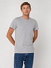 Футболка мужская T-bolka Stretch, серый меланж с нанесением логотипа