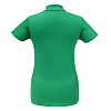 Рубашка поло женская ID.001 зеленая с нанесением логотипа