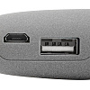 Внешний аккумулятор Pebble 2600 мАч, серый с нанесением логотипа