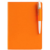 Ежедневник Tact, недатированный, оранжевый с нанесением логотипа