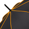 Зонт-трость Seam, оранжевый с нанесением логотипа