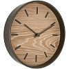 Часы настенные Nissa, беленый дуб с нанесением логотипа
