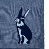 Плед Stereo Bunny, синий с нанесением логотипа