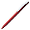 Ручка шариковая Pin Silver, красный металлик с нанесением логотипа