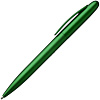 Ручка шариковая Moor Silver, зеленая с нанесением логотипа