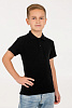 Рубашка поло детская Virma Kids, черная с нанесением логотипа