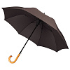 Зонт-трость Classic, коричневый с нанесением логотипа