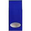Коробка с окном English Breakfast, синяя с нанесением логотипа