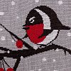 Шарф Birds and Berries с нанесением логотипа