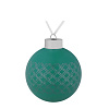 Елочный шар Queen, 8 см, зеленый с нанесением логотипа