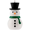 Свеча Home Lights, снеговик с нанесением логотипа