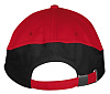 Бейсболка BOOSTER, красная с черным с нанесением логотипа