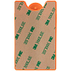 Чехол для карты на телефон Carver, оранжевый с нанесением логотипа