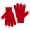 Перчатки сенсорные Real Talk, красные с нанесением логотипа