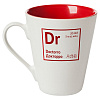Кружка «Разделение труда. Докторро», белая с красным с нанесением логотипа