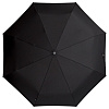 Складной зонт Gran Turismo, черный с нанесением логотипа