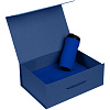 Коробка самосборная Selfmade, синяя с нанесением логотипа