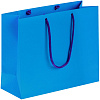 Пакет Porta, малый, голубой с нанесением логотипа